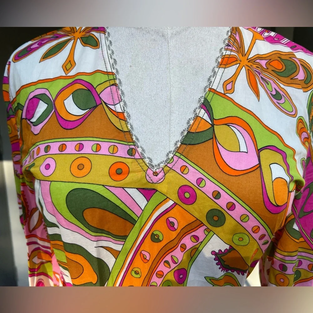 Zara Multi Color Bohemian Style Dress - Picture 9 of 10